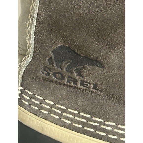 Sorel Joan of Arctic Waterproof Winter Snow Boots Gray Suede Faux Fur Size 6 - Picture 6 of 12